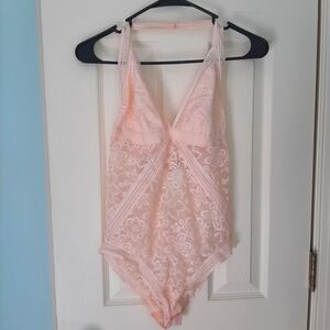 Aerie Lace Halter Bodysuit Teddy